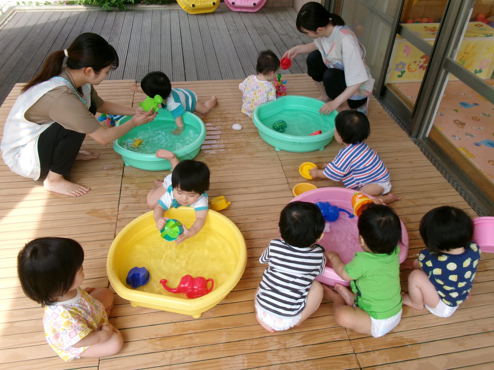 水あそびがはじまったよ 画像